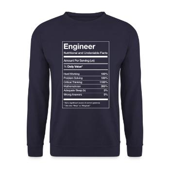 Ingenieur - Unisex Pullover - Navy - Vorne - Alina (178cm) & Michal (187cm)
