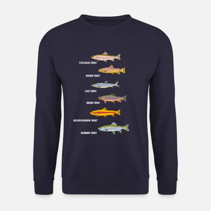 Fische Angeln | Fischarten Fischen Geschenkidee - Unisex Pullover - Navy