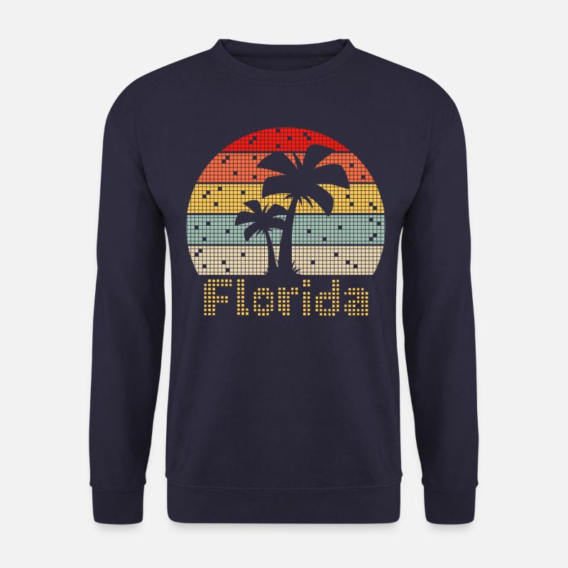8bit Retro Florida Vacation - Unisex Sweatshirt - navy
