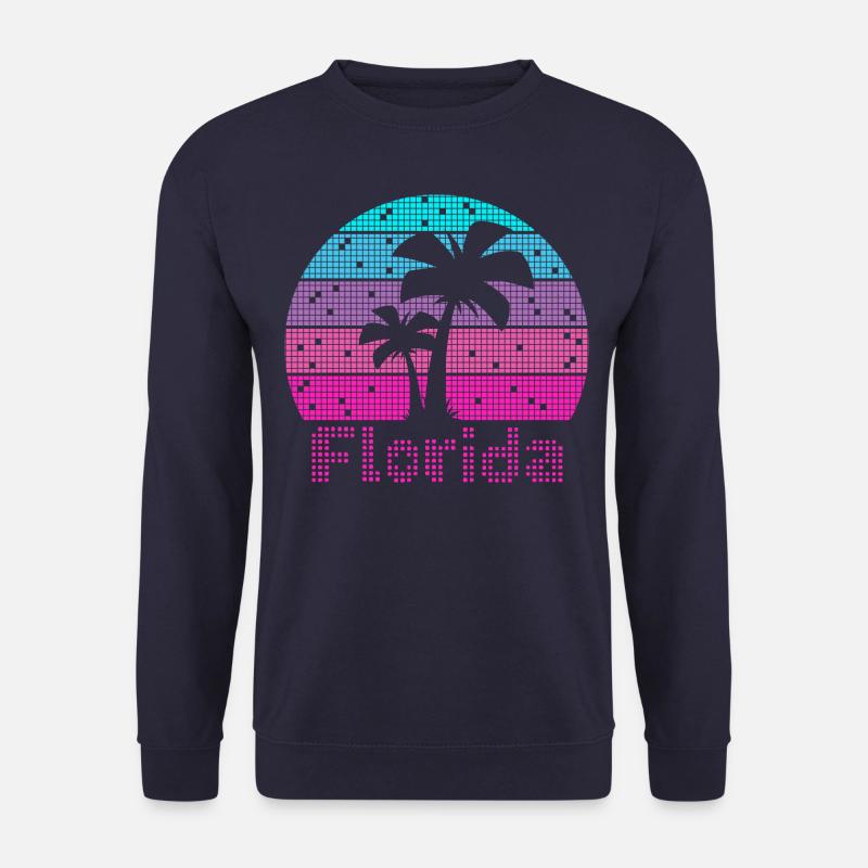 8bit Retro Florida Urlaub - Unisex Pullover - Navy