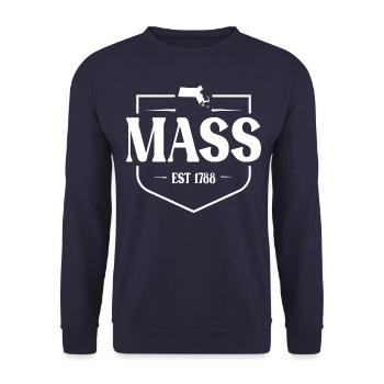 Massachusetts - Unisex Pullover - Navy - Vorne - Alina (178cm) & Michal (187cm)