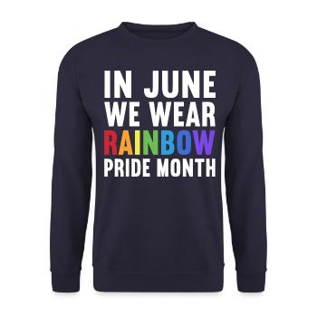 Les personnes LGBT - Sweat-shirt Unisexe - marine - Devant - Alina (178cm) & Michal (187cm)