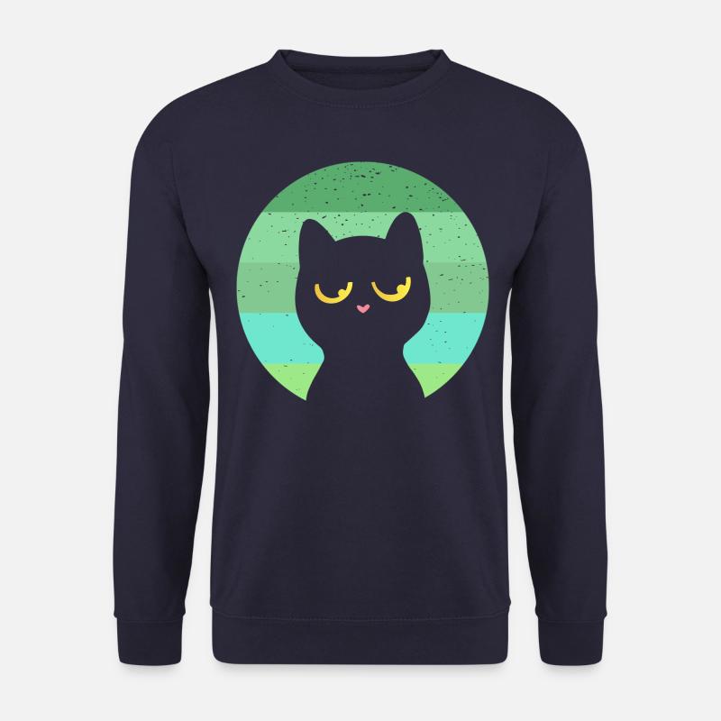 Cat Retro - Unisex Sweatshirt - navy