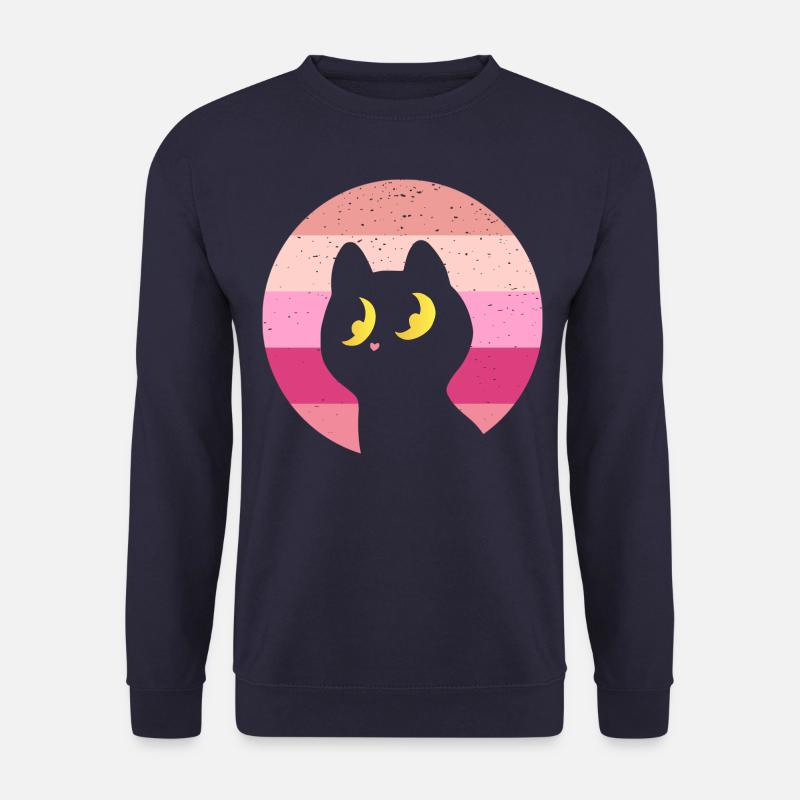 Cat Retro - Unisex Sweatshirt - navy