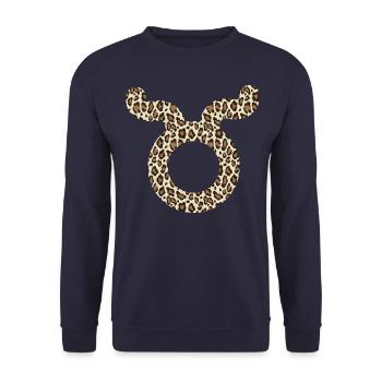 Zodiac sign Taurus - Unisex Sweatshirt - navy - Front - Alina (178cm) & Michal (187cm)