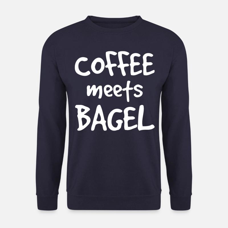 Le café rencontre Bagel - Sweat-shirt Unisexe - marine