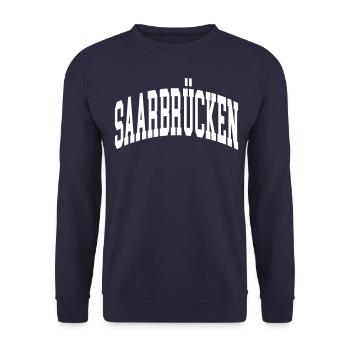 Sarrebruck - Sweat-shirt Unisexe - marine - Devant - Alina (178cm) & Michal (187cm)