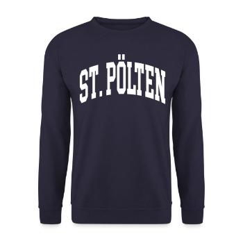 St. Pölten - Unisex Pullover - Navy - Vorne - Alina (178cm) & Michal (187cm)
