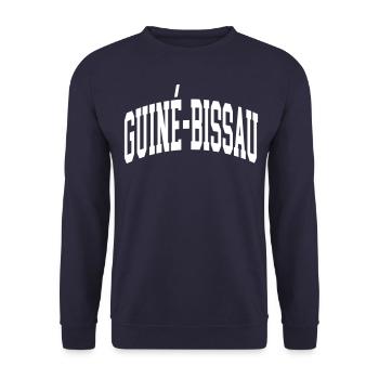 Guiné-Bissau - Unisex Sweatshirt - navy - Front - Alina (178cm) & Michal (187cm)