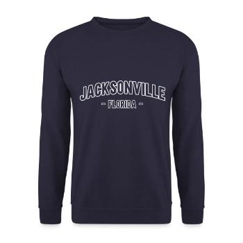 Jacksonville Florida - Unisex Pullover - Navy - Vorne - Alina (178cm) & Michal (187cm)