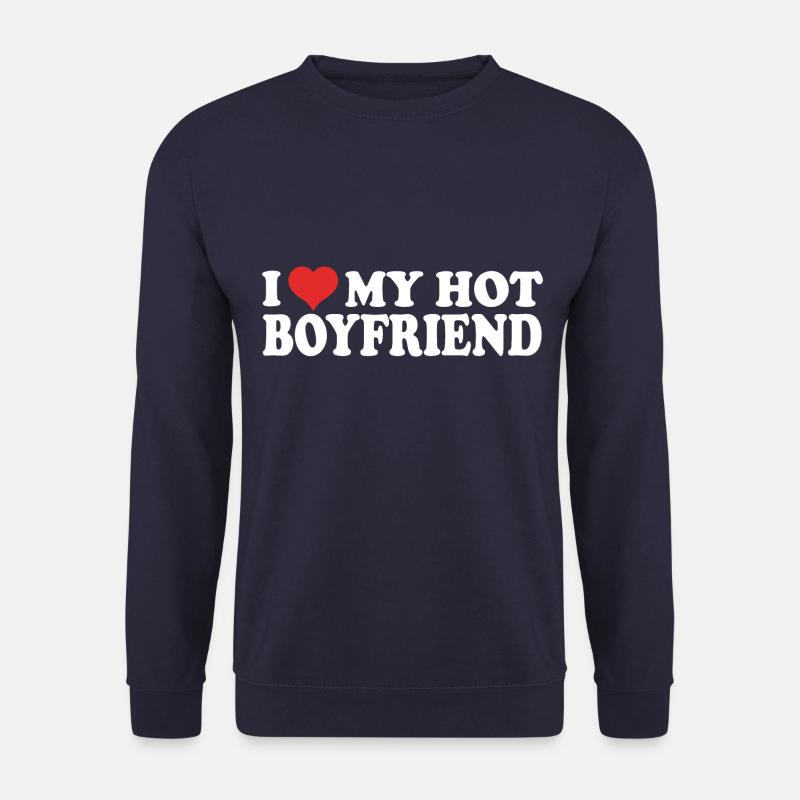 J’aime mon petit ami - Sweat-shirt Unisexe - marine