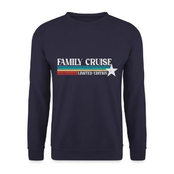 Familien Kreuzfahrt - Unisex Pullover - Navy - Vorne - Alina (178cm) & Michal (187cm)