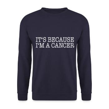 Sternzeichen Krebs - Unisex Pullover - Navy - Vorne - Alina (178cm) & Michal (187cm)