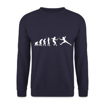 Fechten Evolution - Unisex Pullover - Navy - Vorne - Alina (178cm) & Michal (187cm)