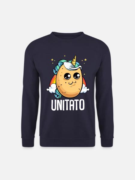 Unitato Einhorn Kartoffel Design - Unisex Pullover - Navy