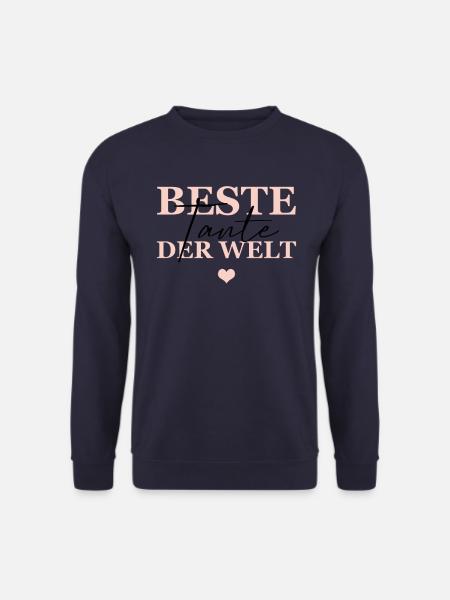 Beste Tante Der Welt - Unisex Pullover - Navy