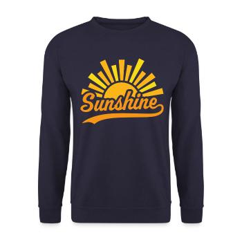 Soleil Soleil - Sweat-shirt Unisexe - marine - Devant - Alina (178cm) & Michal (187cm)