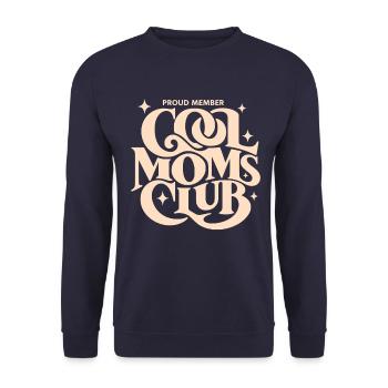 Cool Moms Club - Unisex Pullover - Navy - Vorne - Alina (178cm) & Michal (187cm)