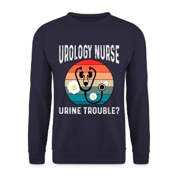 Zubehör Für Die Urologie-krankenschwesterabteilung - Unisex Pullover - Navy - Vorne - Alina (178cm) & Michal (187cm)