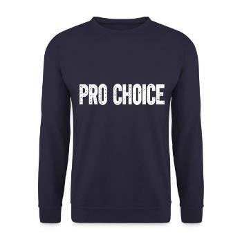 Pro Choice - Unisex Pullover - Navy - Vorne - Alina (178cm) & Michal (187cm)