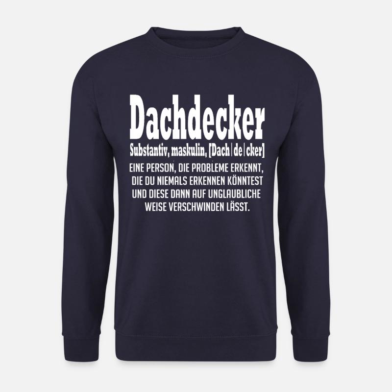 Roofer definition saying - Unisex Sweatshirt - navy