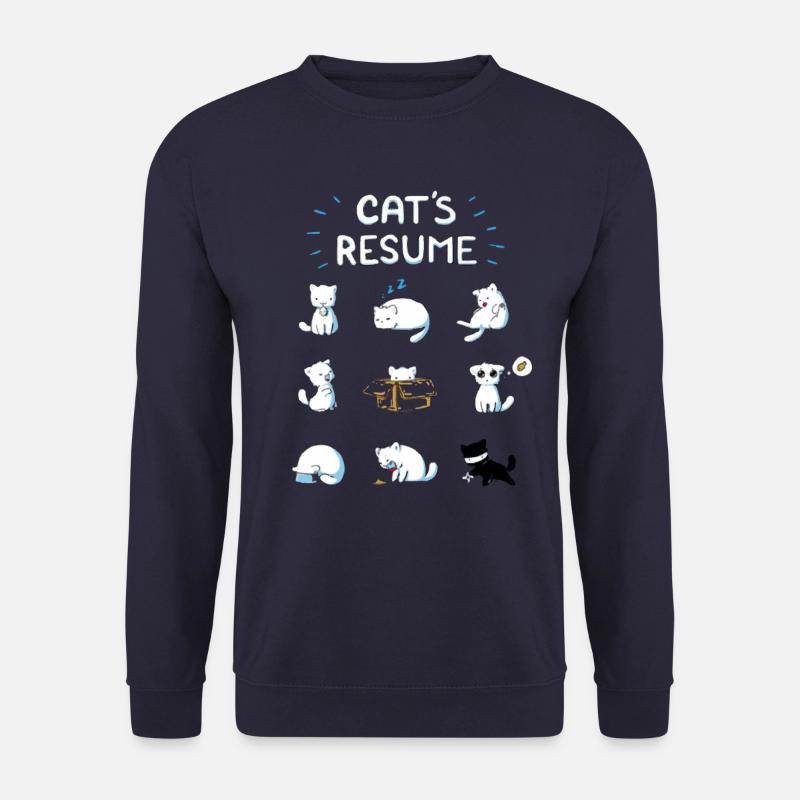 Funny cat cats live - Unisex Sweatshirt - navy