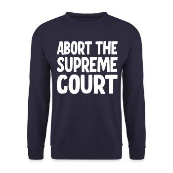 Avorter la Cour - Sweat-shirt Unisexe - marine - Devant - Alina (178cm) & Michal (187cm)
