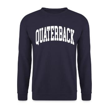Quaterback - Unisex Pullover - Navy - Vorne - Alina (178cm) & Michal (187cm)