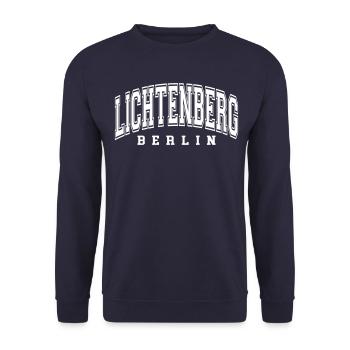 Lichtenberg - Unisex Pullover - Navy - Vorne - Alina (178cm) & Michal (187cm)