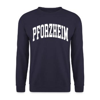 Pforzheim - Sweat-shirt Unisexe - marine - Devant - Alina (178cm) & Michal (187cm)