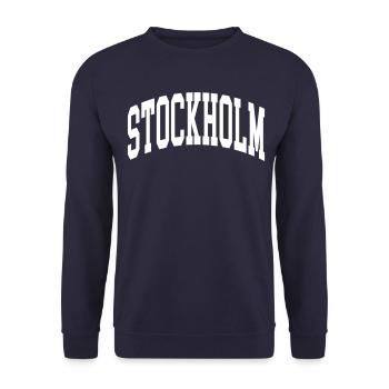 Stockholm - Sweat-shirt Unisexe - marine - Devant - Alina (178cm) & Michal (187cm)
