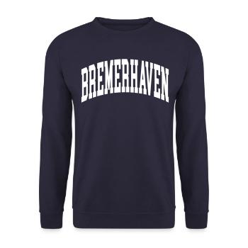 Bremerhaven - Sweat-shirt Unisexe - marine - Devant - Alina (178cm) & Michal (187cm)