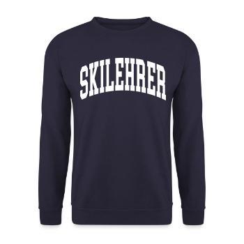 Skilehrer - Unisex Pullover - Navy - Vorne - Alina (178cm) & Michal (187cm)