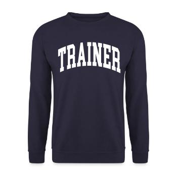 Entraîneur - Sweat-shirt Unisexe - marine - Devant - Alina (178cm) & Michal (187cm)