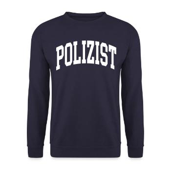 Polizist - Unisex Pullover - Navy - Vorne - Alina (178cm) & Michal (187cm)