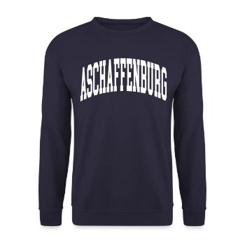 Aschaffenburg - Unisex Pullover - Navy - Vorne - Alina (178cm) & Michal (187cm)