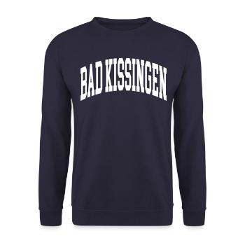 Bad Kissingen - Unisex Pullover - Navy - Vorne - Alina (178cm) & Michal (187cm)