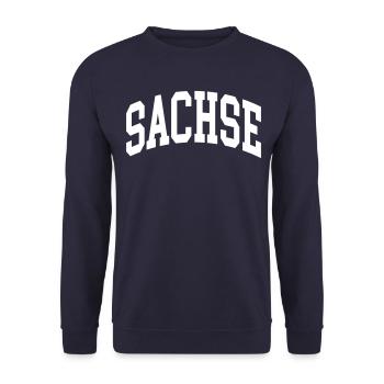 Sachse - Unisex Pullover - Navy - Vorne - Alina (178cm) & Michal (187cm)