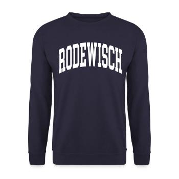 Rodewisch - Unisex Sweatshirt - navy - Front - Alina (178cm) & Michal (187cm)