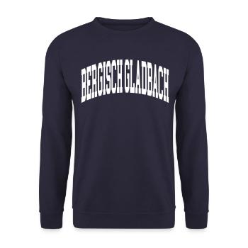 Bergischgladbach - Unisex Sweatshirt - navy - Front - Alina (178cm) & Michal (187cm)