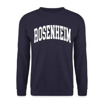 Rosenheim - Unisex Sweatshirt - navy - Front - Alina (178cm) & Michal (187cm)