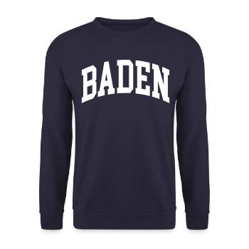 Baden - Unisex Pullover - Navy - Vorne - Alina (178cm) & Michal (187cm)