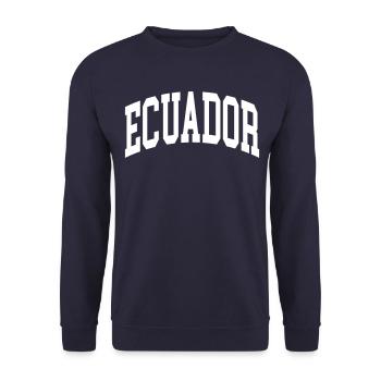 Ecuador - Unisex Pullover - Navy - Vorne - Alina (178cm) & Michal (187cm)