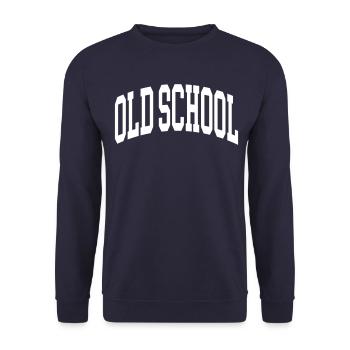 Vieille école - Sweat-shirt Unisexe - marine - Devant - Alina (178cm) & Michal (187cm)
