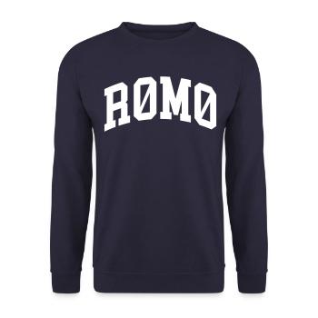 Rømø - Unisex Sweatshirt - navy - Front - Alina (178cm) & Michal (187cm)