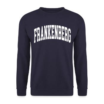 Frankenberg - Unisex Sweatshirt - navy - Front - Alina (178cm) & Michal (187cm)