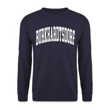 Burkhardtsdorf - Unisex Sweatshirt - navy - Front - Alina (178cm) & Michal (187cm)