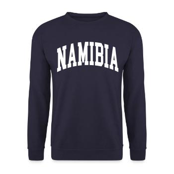 Namibia - Unisex Sweatshirt - navy - Front - Alina (178cm) & Michal (187cm)