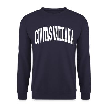 Civitas Vaticana - Sweat-shirt Unisexe - marine - Devant - Alina (178cm) & Michal (187cm)