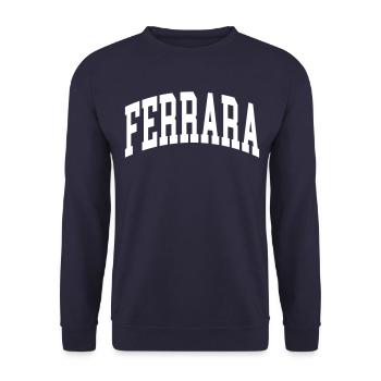 Ferrara - Unisex Sweatshirt - navy - Front - Alina (178cm) & Michal (187cm)